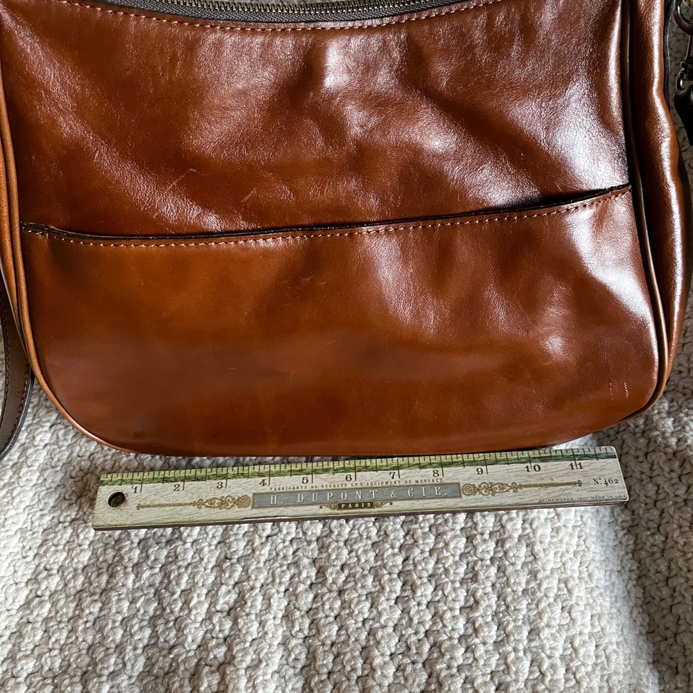 Patricia Nash Athani Leather Shoulder Crossbody Handbag Zip Top - Picture 6 of 10